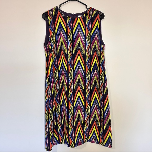 M Missoni multicolour zig-zag sleeveless silk shift dress - Picture 4 of 11